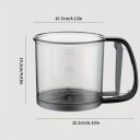 Ručné kuchynské sitko na múku s dvojitým filtrom a odmerkou, 250 ml 2