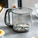 Ručné kuchynské sitko na múku s dvojitým filtrom a odmerkou, 250 ml 4