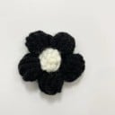 Ručne pletené kvety textilné dekorácie 4 cm 10 ks polyester háčkované aplikácie pre tvorenie šitia scrapbook a zdobenie 2