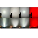 Ručné svietidlo 3 zdroje svetla Spotlight, Floodlight, červené svetlo USB-C napájanie Magnetická koncovka Čelovka pre outdoor a taktické použitie 5