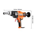 Ruční jádrová vrtačka 2000W s plynulou regulací 0–1800 ot/min průměr vrtání 20–160mm UNC 1 1/4-7 oranžová pro beton a zdivo 3