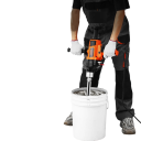 Ruční jádrová vrtačka 2000W se stojanem, vrtací průměr 20–160 mm, otáčky 0–1800 ot/min, mokré i suché vrtání, oranžovo-černá 3