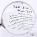 Ruční lupa 10x zvětšení Průměr 50 mm Kovové tělo Skleněná čočka Čtení Mapy Šperky Známky Domácnost Kancelář 6