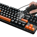 Ručný ventilátor na rozfúkavanie uhlia pre grilovanie s reguláciou rýchlosti 11,5 × 7,5 × 8,5 cm elektrický BBQ ventilátor čierny pre gril, kempovanie a piknik 3