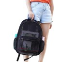 Rucsac dama din plasă 41 x 26,5 x 14 cm Rucsac ușor și respirabil cu fermoar și buzunare laterale Bretele reglabile 4