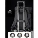 Rucsac de călătorie pentru laptop de 15,6 inch Rolltop cu extensie de volum 20-25 l Oxford rezistent la apă 28 x 15 x 50 cm Pentru călătorii 14