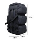 Rucsac de călătorie și geantă 100 l Compartimentul principal se deschide din spate Buzunare laterale și curele căptușite Pentru trekking 4