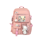 Rucsac elegant și ușor, 39 x 30 x 13 cm, rucsac școlar din nailon cu buzunar transparent, potrivit pentru școală, pentru excursii, în oraș, rucsac pentru studenți. 10