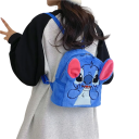 Rucsac pentru copii 20 x 24 x 12 cm Rucsac albastru cu motiv de cusătură Rucsac confortabil pentru copii Bretele reglabile Fermoar Design jucăuș pentru grădiniță 4