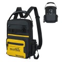Rucsac pentru unelte cu 30 de buzunare și curea de umăr detașabilă 28 x 14,3 x 33,6 cm cu buzunar căptușit pentru tabletă și cârlig 2