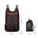 Rucsac sportiv pliabil 39 x 14 x 27 cm 20 l Rucsac ușor din nailon rezistent la apă cu mini poșetă pentru drumeții, călătorii și camping 6