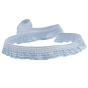 Ruffled Check Ribbon 1.6 cm Length 91 cm Nylon Decorative Ribbon with Ruffle Decorative Fabric Tape for Sewing Decorations and Crafting 3