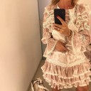 Ruffled Dress with Lacing 4