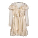 Ruffled Dress with Long Sleeves 2
