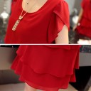 Ruffled Dress with Short Sleeves 8