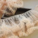 Ruffled Fabric 15 cm x 91 cm Fluffy Decorative Ribbon Polyester Cotton Ruffled Fabric for Sewing Clothes Decorations Wedding Decorations DIY 7