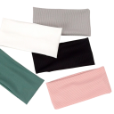 Rugalmas bordázott szövet hajpánt 19 × 9,5 cm Kényelmes stretch hajpánt Sportos és mindennapi hajkiegészítő 2