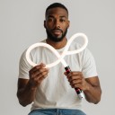 Rugalmas LED lámpa 800 lm Hajlítható test hossza 73 cm Töltés USB-C-n keresztül Három világítási mód Fehér fény Műhelybe, autóba és kempingezéshez 4