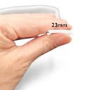 Rugalmas szilikon profil LED szalaghoz Szélesség 23 mm Hossz 3 m Fehér szilikon Pótló búra mennyezeti és függesztett lámpákhoz 3