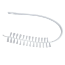 Rugalmas tisztító kefe 59 x 4,5 cm mosógéphez és szárítógéphez Nylon sörték PP fogantyú Pillekivágó és szennyeződés eltávolító kefe 1