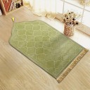 Rukousmatto 66 x 116 cm Paksuus 1,2 cm Mukava islamilainen rukousmatto Tikattu kuvio Pehmeä pinta Taittuva matkamatto 10