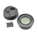 Rund digital termometer med hygrometer Ø 45 mm °C/°F omkopplingsbar LCD-display LR44-batteri Mätset med 4 delar för inomhustemperatur och luftfuktighet 4