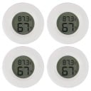 Rund digital termometer med hygrometer Ø 45 mm Växling °C/°F LCD-display 4 st 3