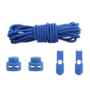 Runde snørebånd uden bindebånd 100 cm Elastiske snørebånd med plastikspænde 2 klips og knapper Sporty komfortable snørebånd 7
