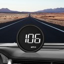 Rundt head-up-display OBD2 til bil 6,4 x 6,2 cm speedometer med alarm Forbrug, vandtemperatur, spænding og accelerationsindikator 3