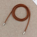 Rundt læderbælte i PU-læder 150 x 0,5 cm Elegant damebælte til at binde i taljen Modetilbehør til kjoler Nederdele Tunikaer 5