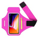 Running Armband for Phones with Triple Velcro, Touch Film and Pocket for Keys and Cards 2