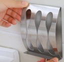 Ruostumattomasta teräksestä valmistettu hammasharjateline - 3 lokeroa 3