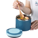 Ruostumattomasta teräksestä valmistettu ruokatermos 630 ml eristetty lounasrasia 11,8 x 11 cm keittotermos pitää ruoan lämpimänä 8