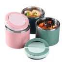 Ruostumattomasta teräksestä valmistettu ruokatermos 630 ml eristetty lounasrasia 11,8 x 11 cm keittotermos pitää ruoan lämpimänä 11