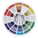 Ruota di miscelazione dei colori 14 cm 1 pz Professionale cerchio dei colori con sfumature di tonalità e valori per pittura disegno tatuaggio design 1