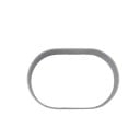 Rustfri oval bageform Genanvendelig bageform til kage 6,4 x 4,2 x 2,3 cm 10 stk. 3