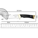 Rustfrit stål campingkniv 18,5 cm med beskyttende skede Udendørs overlevelseskniv Foldbar EDC-kniv til naturen Campingudstyr 2