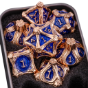 Rustic Gaming Dice 7 pcs Natural Fantasy Theme of Tribe and Roots RPG for Board Games Dragon's Lair and Roleplay Games 3