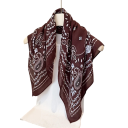 Rustikala 70 x 70 cm fyrkantig scarf för kvinnor Mjuk paisley scarf för halsen Elegantisk universell sjal dekoration Fyra årstider 4