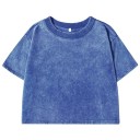 Růžové dámské crop tričko Krátký top s krátkým rukávem Streetwear styl Pohodlný střih Bavlněný materiál Letní móda Casual oblečení 4