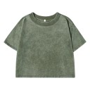Růžové dámské crop tričko Krátký top s krátkým rukávem Streetwear styl Pohodlný střih Bavlněný materiál Letní móda Casual oblečení 10