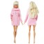 Ružový sveter pre bábiku 4