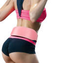 Růžový vzpěračský pás vel. M 105 x 10,5 cm z PU kůže pro pas 70–85 cm, dámský posilovací opasek na dřepy, mrtvý tah a benchpress 5