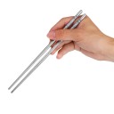 RVS eetstokjes 22,5 cm 1 paar Antislip Chinese eetstokjes met bloemmotief Elegante stokjes voor sushi, noedels en Aziatische gerechten 3