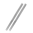 RVS Eetstokjes Antislip Metalen Stokjes voor Sushi Noodles Rijst Herbruikbaar Chinees Japans Koreaans Servies 2 Paren 1