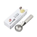 RVS ijs- en fruitlepel 19 x 5,7 cm Keukenlepel van staal Multifunctionele lepel met twee functies voor fruit en desserts 1