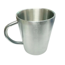 Rvs mok met handvat 400 ml van roestvrij staal zilver voor koffie thee huishouden kantoor reizen herbruikbaar 2