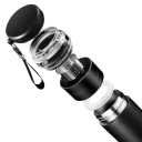 RVS theefles met infuser 500 ml vacuüm thermosfles 22 x 6,8 cm geïsoleerde reisfles voor losse thee met handvat 2