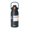 RVS thermosfles met rietje en drukknopdeksel 1700 ml grote drinkfles 30,5 × 10,5 cm geïsoleerd voor sport en reizen 11