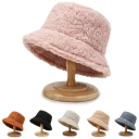 Rybársky klobúk z 100% polyesteru Obojstranný zimný unisex bucket hat Štýlová pokrývka hlavy Mäkky a hrejivý vzhľad Klobúk 56–58 cm Jeseň Zima 1